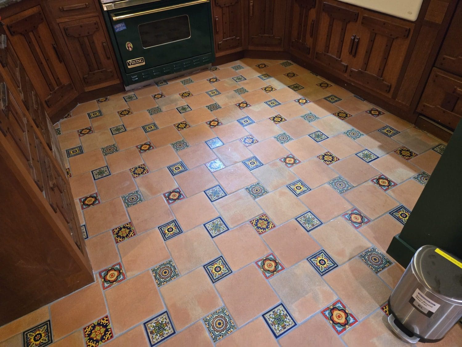 Porcelain flooring installation